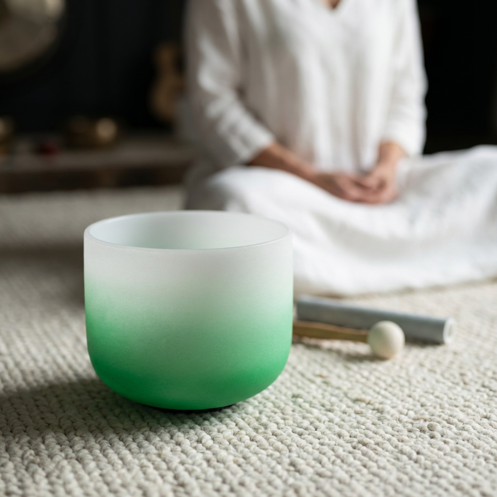 Kristallklangschale - Herzchakra F-Note Meditationsschale