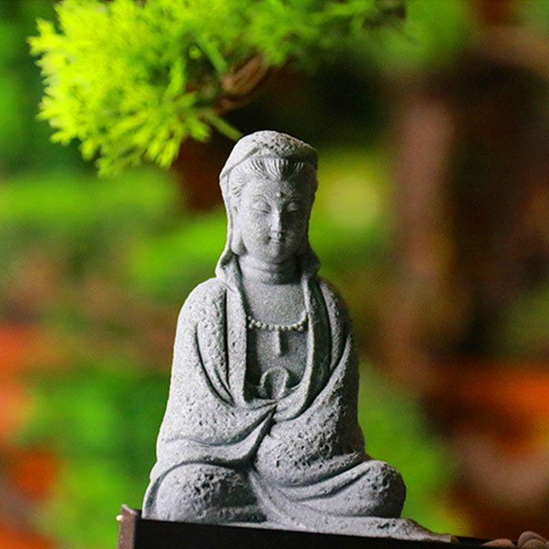 Sandstone Avalokitesvara Buddha Statue for Home Blessing