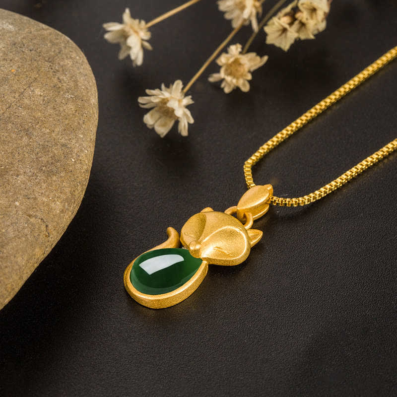 Green Chalcedony Courage Necklace Pendant | Healing Sounds