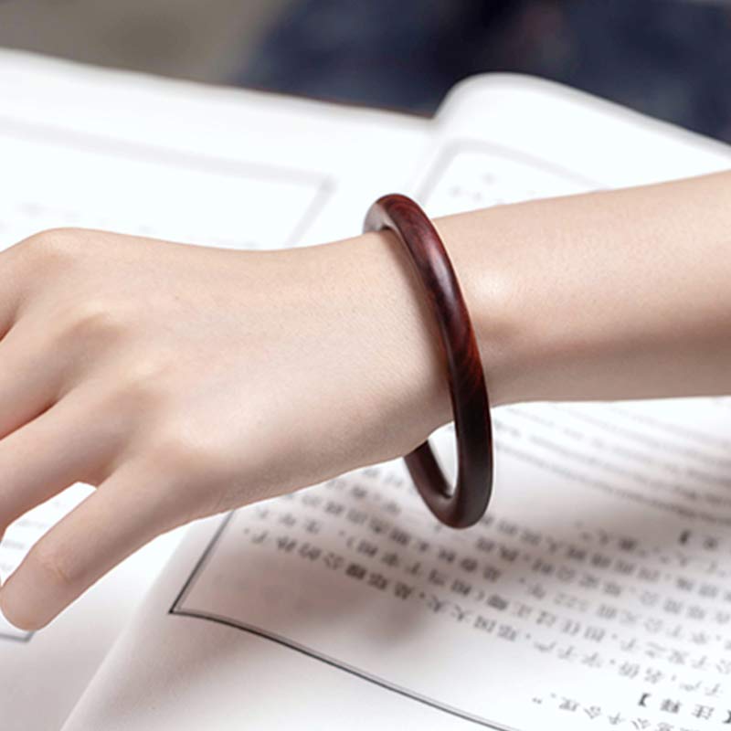 Unisex Small Leaf Red Sandalwood Protection Bracelet 54mm