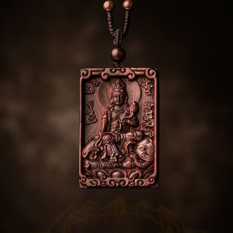 Chinese Zodiac Red Sandalwood Protection Necklace