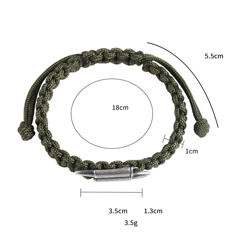 Sterling Silver Braided Rope Spiritual Protection Bracelet