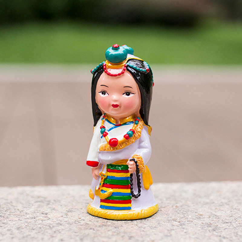 11 cm handbemaltes tibetisches spirituelles Figuren-Ornament