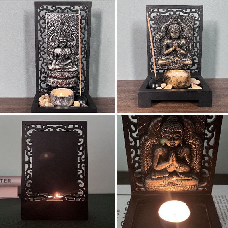 Meditation Buddha Statue Resin Home Decor 23cm