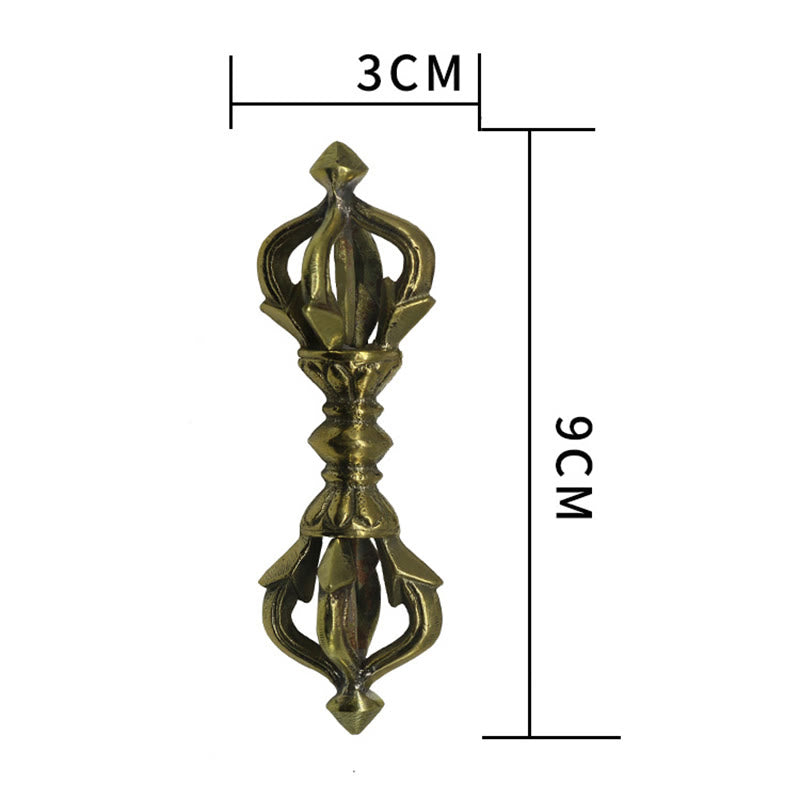 Small Five Prong Vajra Dorje in Copper | Spiritual Strength Symbol