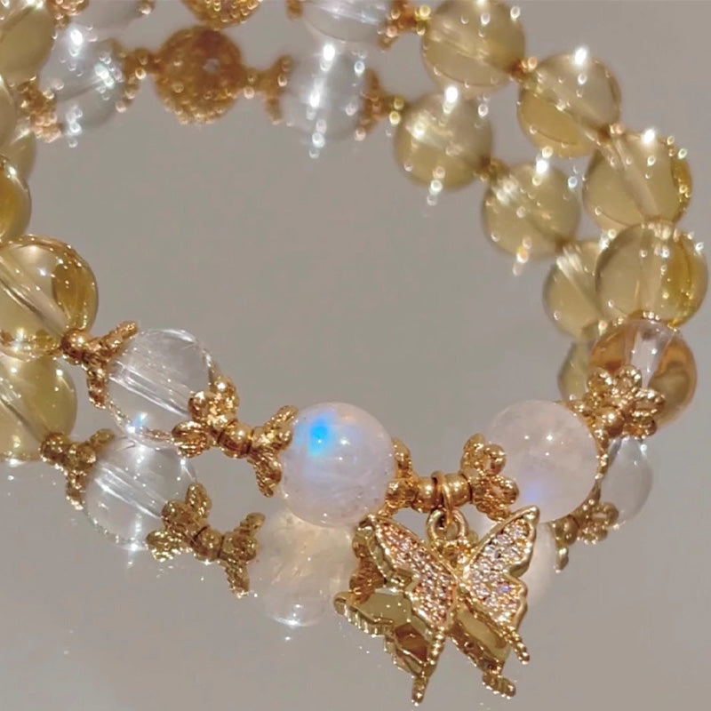 10mm Citrine Prosperity & Protection Charm Bracelet