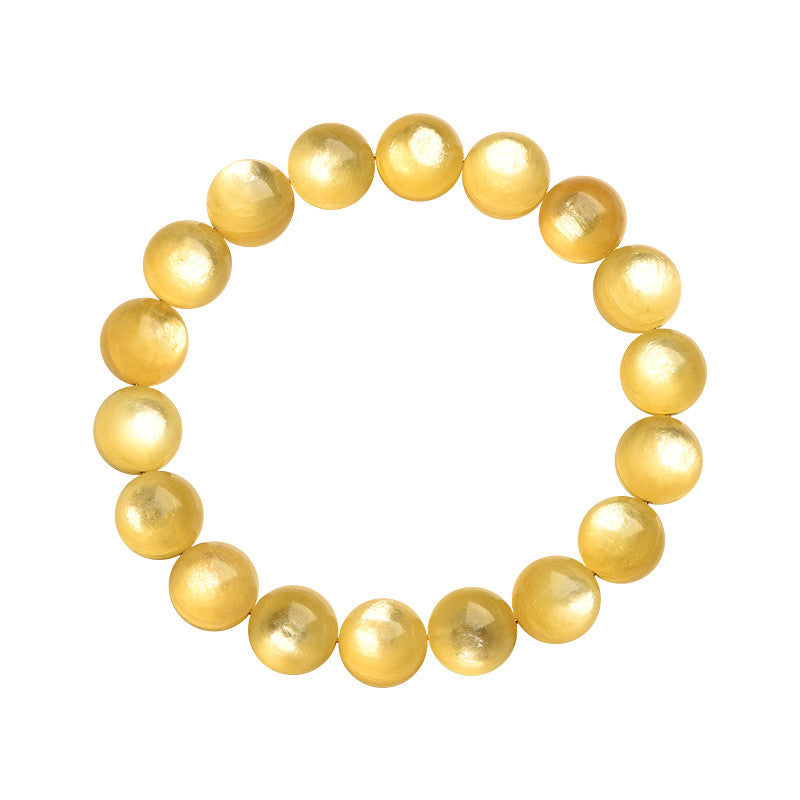 Golden Lepidolite Spiritual Bracelet for Protection & Prosperity