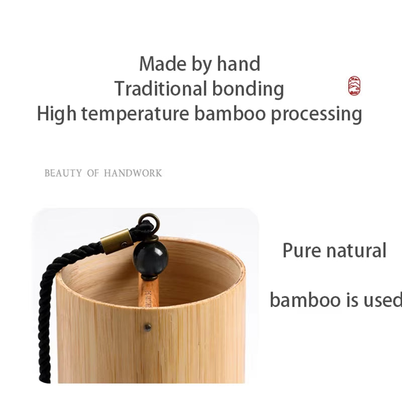 Windbell Bamboo Wind Chime 8 Tone Rods Windchimes Zen Meditation Craft Home Garden Patio Hanging Ornaments C G Am Dm Chord