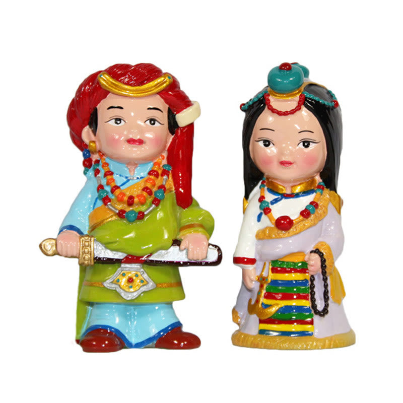 11 cm handbemaltes tibetisches spirituelles Figuren-Ornament