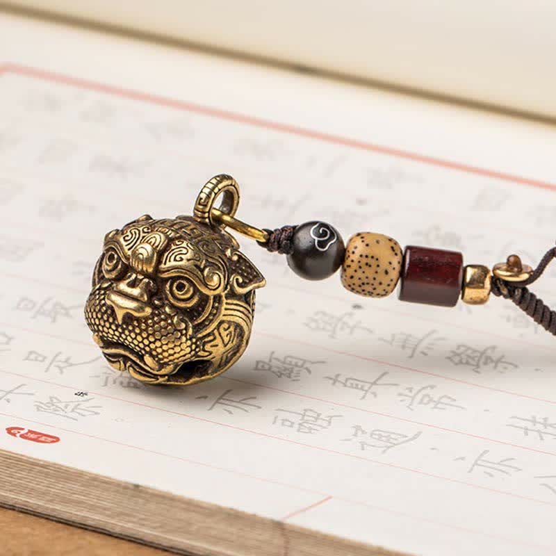Copper Pixiu Wealth Key Chain – Luck & Protection Talisman