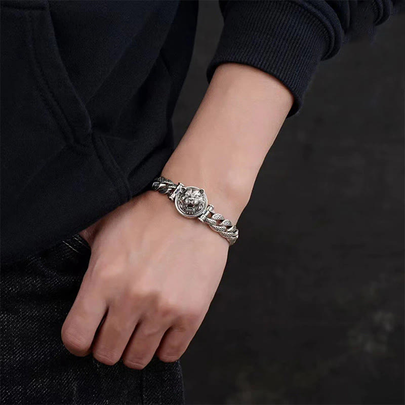 Copper Spiritual Bracelet with Tang Dynasty Flower Design - Luck & Energy