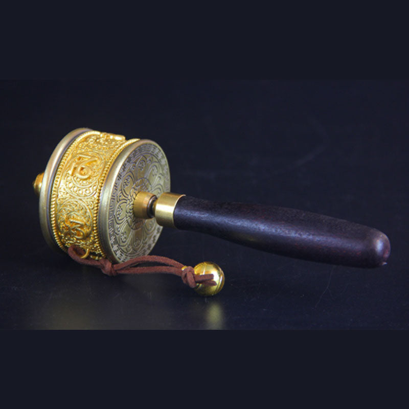 Copper Tibetan Prayer Wheel | Om Mani Padme Hum Symbol