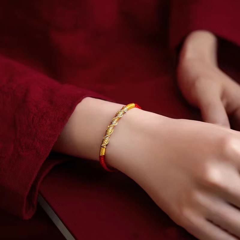 925 Sterling Silver Red String Protection Bracelet