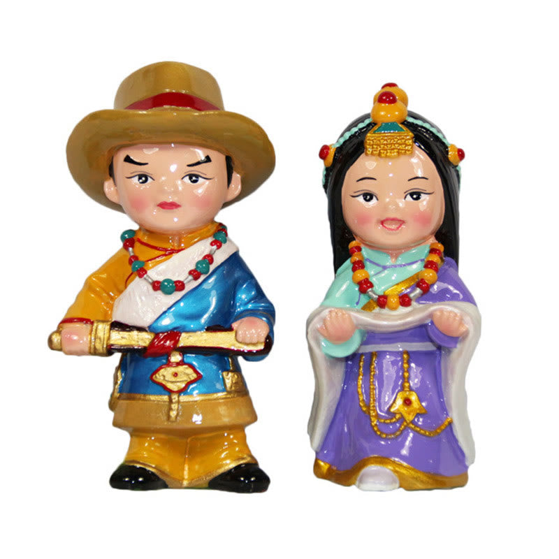 11 cm handbemaltes tibetisches spirituelles Figuren-Ornament