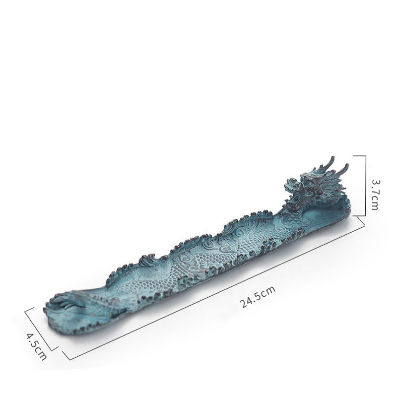 Auspicious Alloy Dragon Incense Burner for Meditation