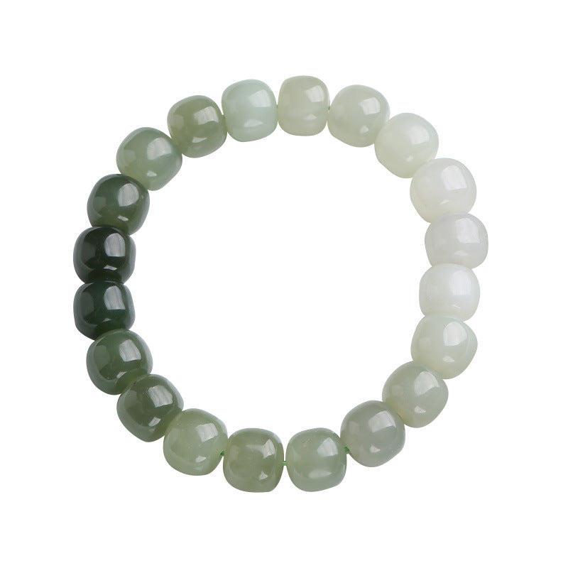 Gradient Jade Luck Blessing Bracelet | Unisex Jade Jewelry