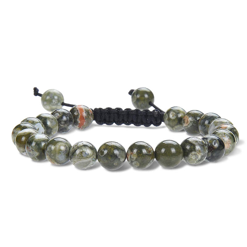 Unisex Adjustable Spiritual Healing Bracelet with Gemstone Beads