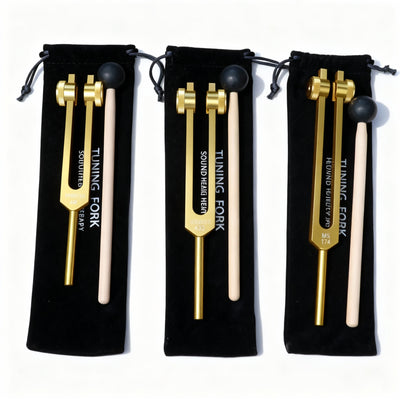 3-teiliges Solfeggio-Stimmgabel-Set: 174, 432 und 528 Hz Heilfrequenzen