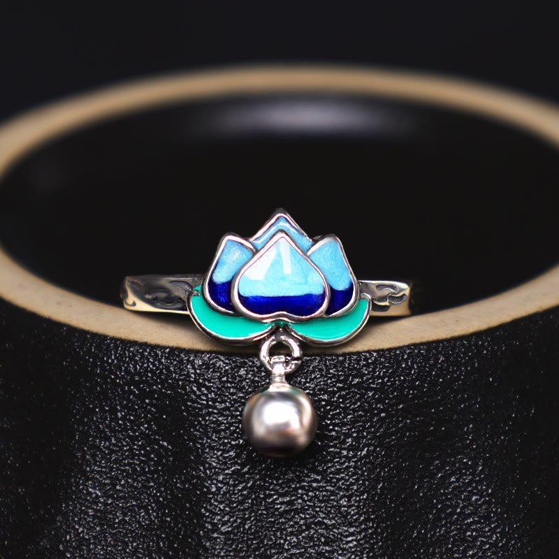 Copper Lotus Ring | Adjustable Enlightenment Symbol