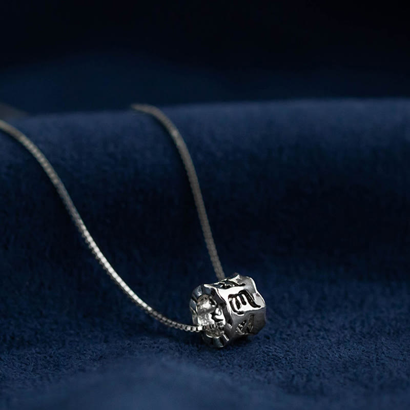 Om Mani Padme Hum Halskette | Anhänger aus 925er Sterlingsilber