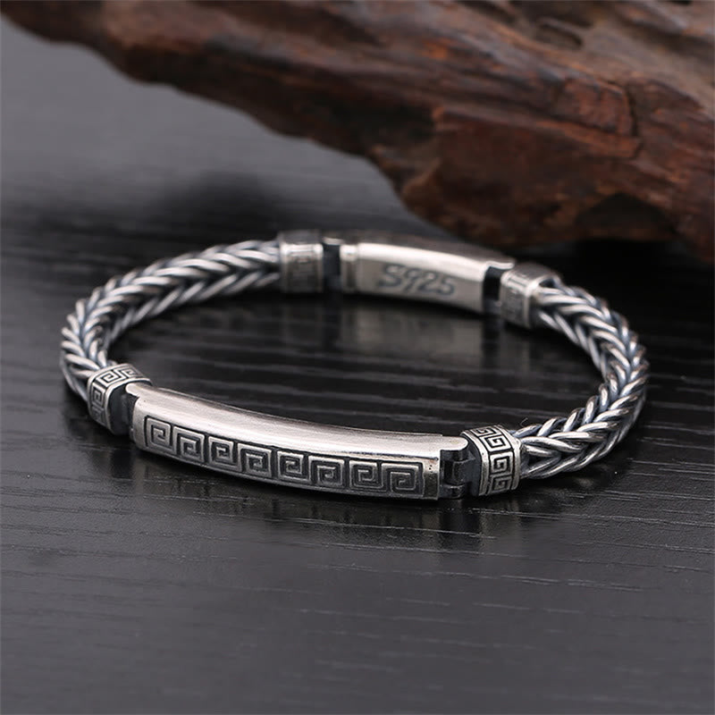 Swastika Pattern Spiritual Luck Bracelet Copper 18-22cm