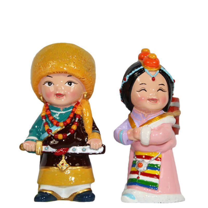 11 cm handbemaltes tibetisches spirituelles Figuren-Ornament