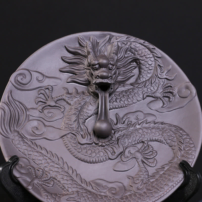 Dragon Ceramic Backflow Smoke Fountain Incense Burner for Meditation