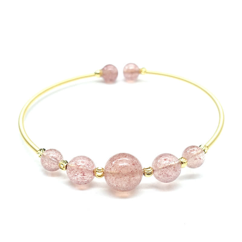 Strawberry Quartz Love Healing Bracelet | Premium Chain