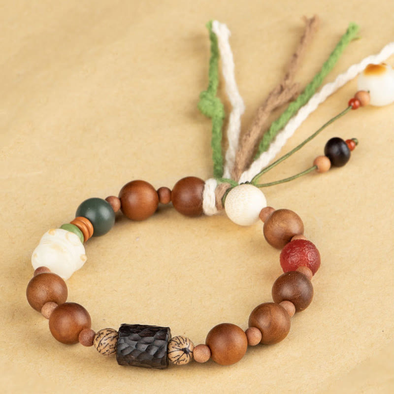 Lightning Strike Wood Spiritual Protection Bracelet 10mm