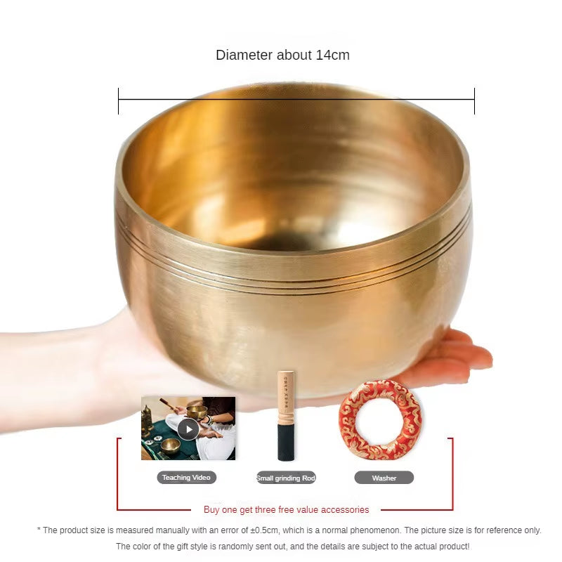 Nepal Singing Bowl Chakra Mindfulness Spiritual Tibetan Singing Bowls Meditation Yoga Buddhist Sound Healing Therapy Decorative