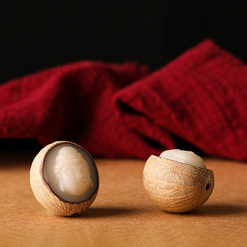Bodhi Seed Spiritual Blessing Keychain for Wisdom & Peace