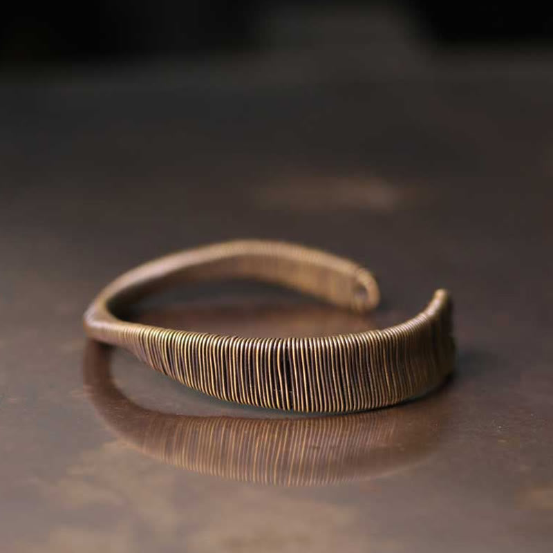 Copper Adjustable Cuff Bracelet for Luck and Wealth | Spiritual Bracelets