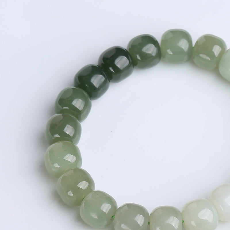 Gradient Jade Luck Blessing Bracelet | Unisex Jade Jewelry