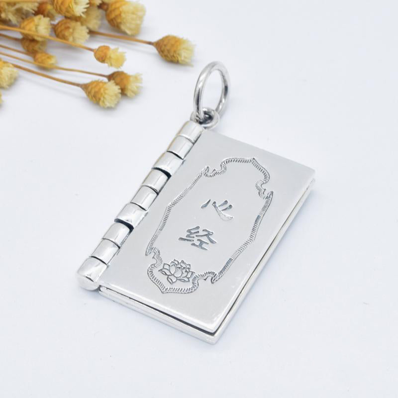 990 Sterling Silver Lotus Pendant for Protection & Enlightenment