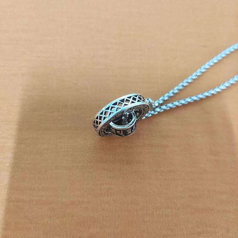 Kupfer-Halskettenanhänger „Om Mani Padme Hum“ für Frieden und Reinheit