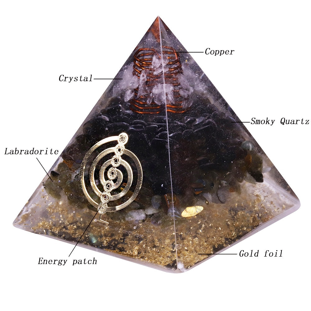 Divine Flow Rauchquarz Pyramide