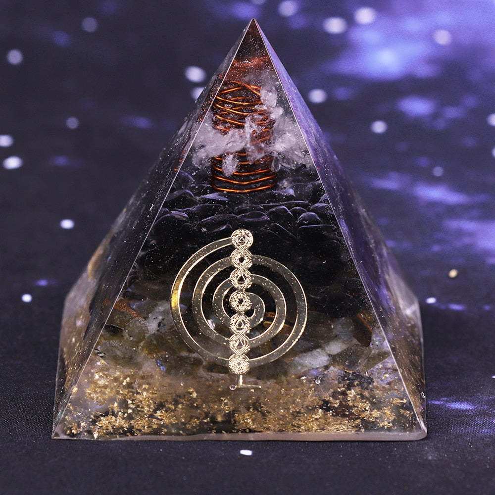 Divine Flow Rauchquarz Pyramide