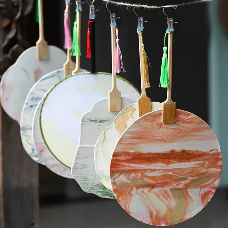 DIY Chinesischer Lackfächer | Zen-Dekor-Kunst- und Bastelfächer