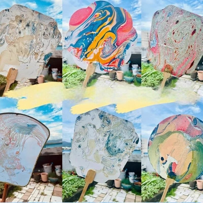 DIY Chinesischer Lackfächer | Zen-Dekor-Kunst- und Bastelfächer