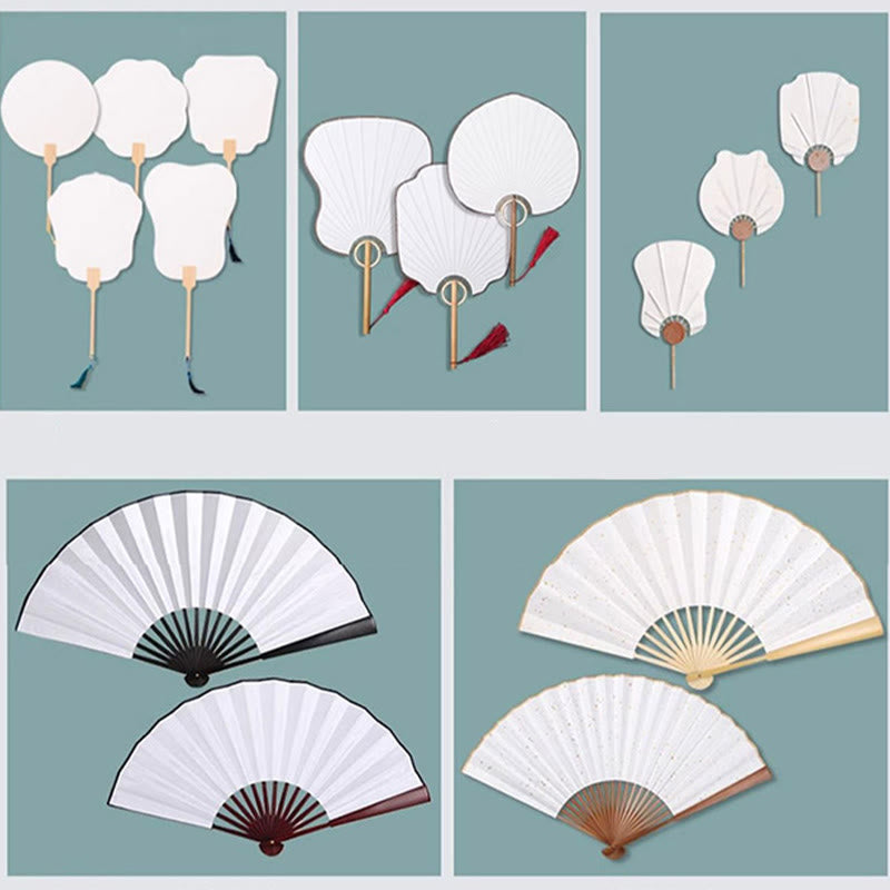 DIY Chinesischer Lackfächer | Zen-Dekor-Kunst- und Bastelfächer