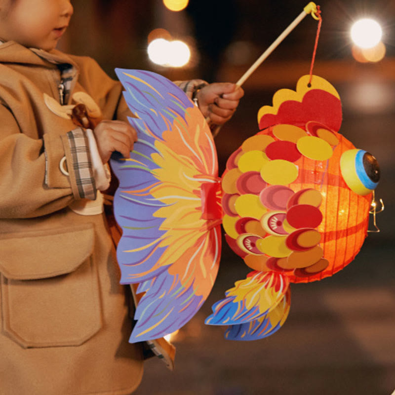 DIY Glücksbringer-Papierlaterne mit Koi-Fisch | Zen-Dekor