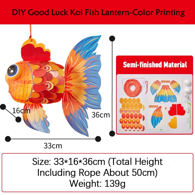 DIY Glücksbringer-Papierlaterne mit Koi-Fisch | Zen-Dekor