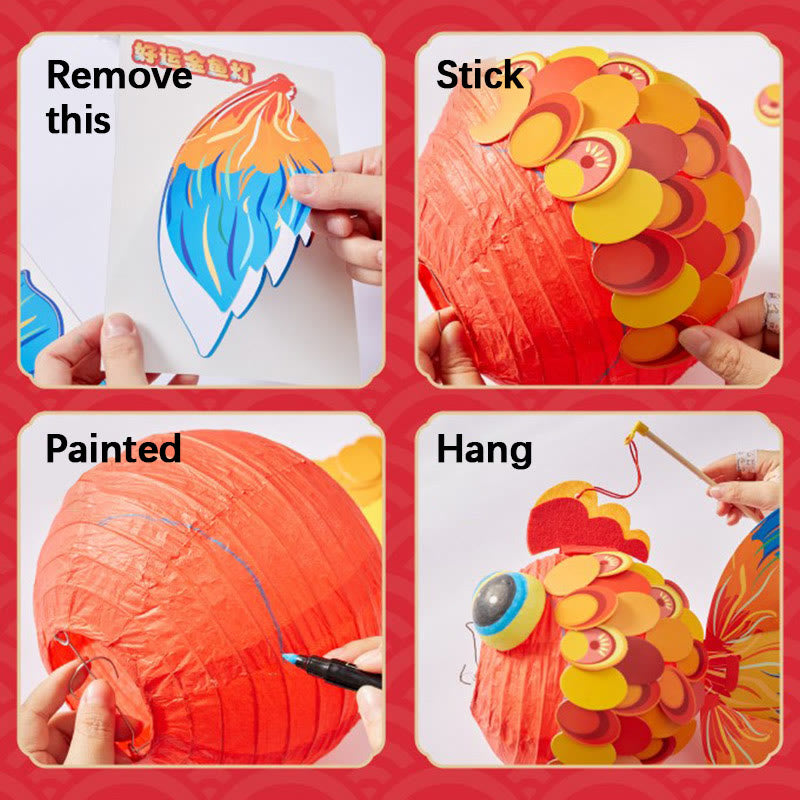 DIY Glücksbringer-Papierlaterne mit Koi-Fisch | Zen-Dekor