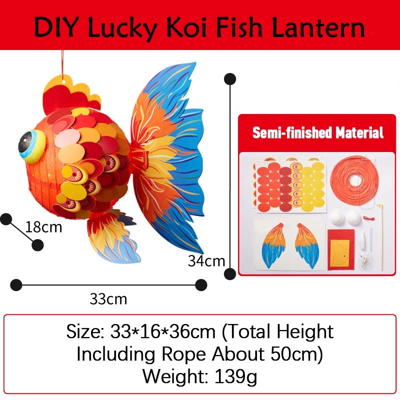 DIY Glücksbringer-Papierlaterne mit Koi-Fisch | Zen-Dekor