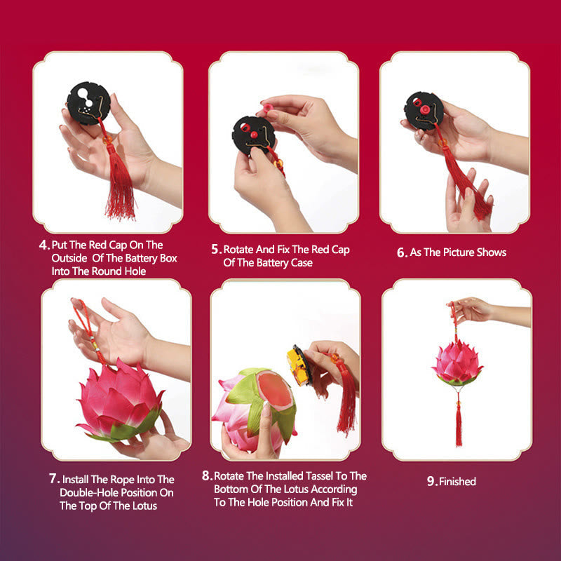DIY Lotusblumen-Drachenlaterne | Spiritueller Wohnakzent