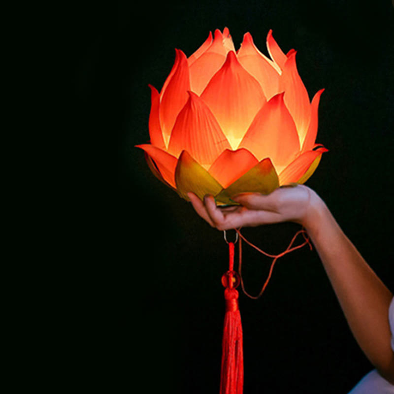 DIY Lotusblumen-Drachenlaterne | Spiritueller Wohnakzent