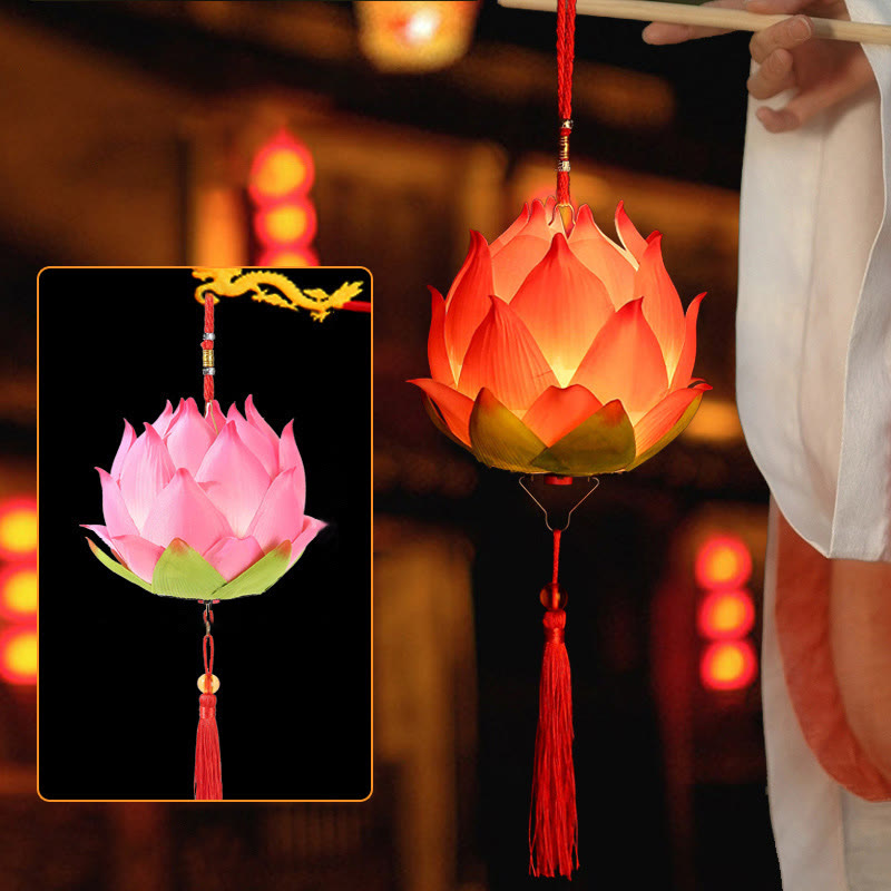 DIY Lotusblumen-Drachenlaterne | Spiritueller Wohnakzent