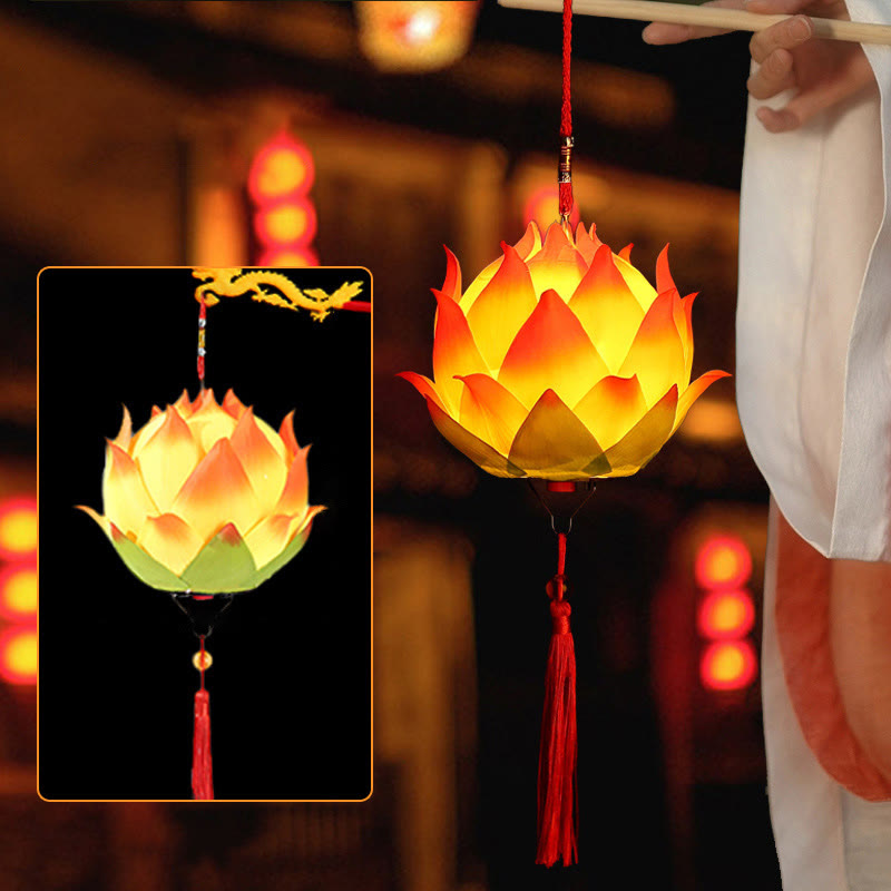 DIY Lotusblumen-Drachenlaterne | Spiritueller Wohnakzent