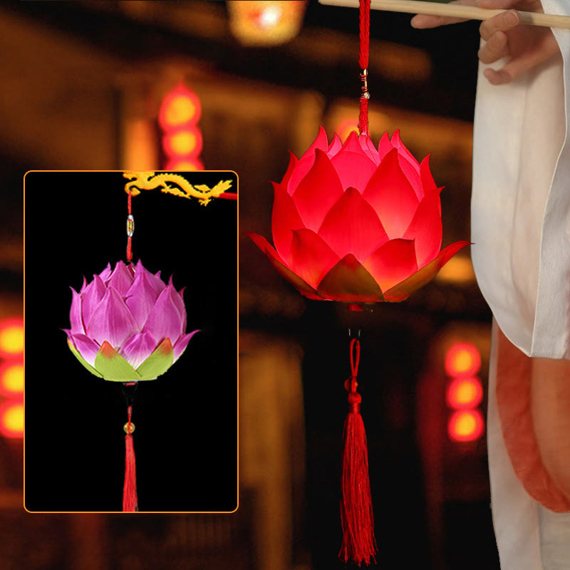 DIY Lotusblumen-Drachenlaterne | Spiritueller Wohnakzent