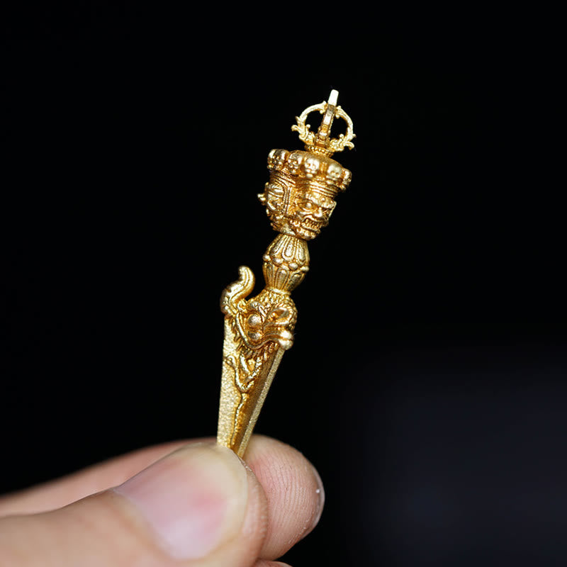 Dorje Vajra Spiritueller Anhänger| Messing &amp; Kupfer|47mm Hängende Dekoration